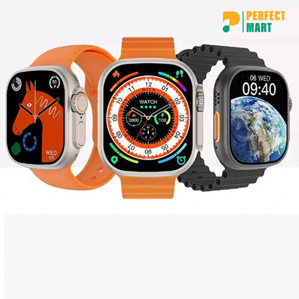Y80 Ultra Smartwatch With 8 Strap