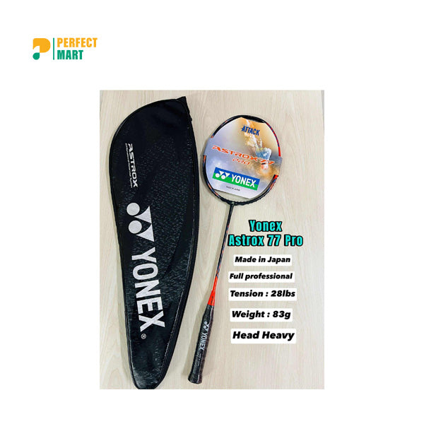 Yonex Astrox 77 Pro High Orange (Japan) Badminton Racket 4U