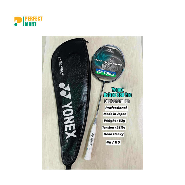 Yonex Astrox 88D Pro Black Silver (3rd Gen) 4U