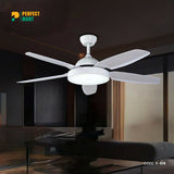 Yamade 52 White Underlight Remote Ceiling Fan Y-516