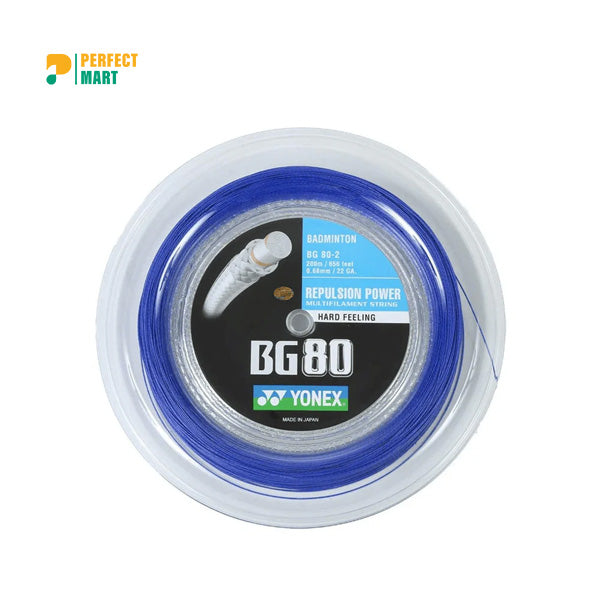 Yonex BG80 - 200m Badminton String Reel [Royal Blue]