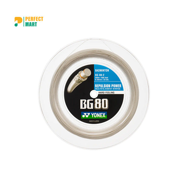 Yonex BG80 - 200m Badminton String Reel [White]