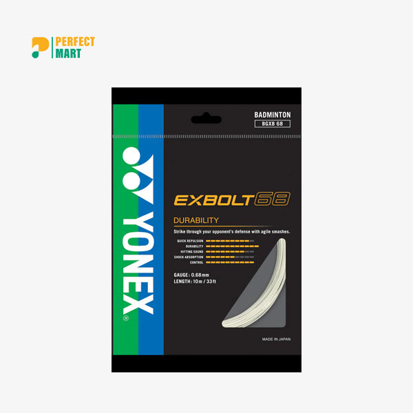 Yonex EXBOLT 68 Badminton String [White]
