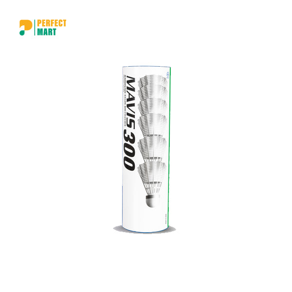 Yonex Mavis 300 Nylon Shuttlecock (06 Pcs) White