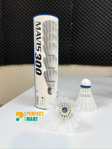 Yonex Mavis 300 Nylon Shuttlecock (06 Pcs) White