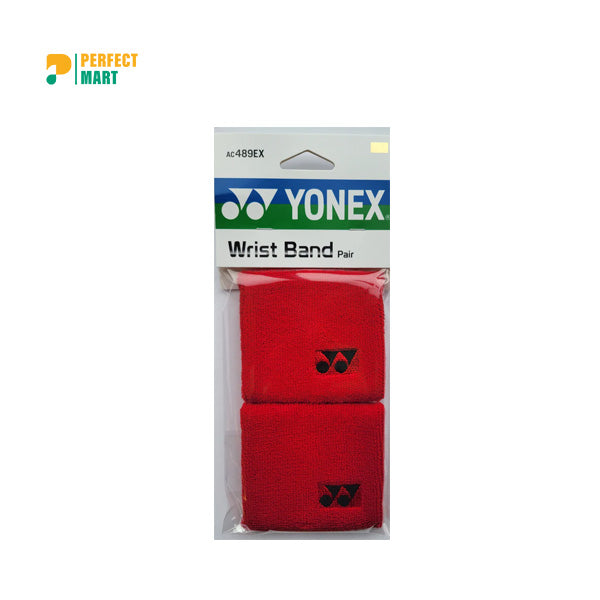 Yonex Wrist Band - AC489EX (2 Pack) [Red]