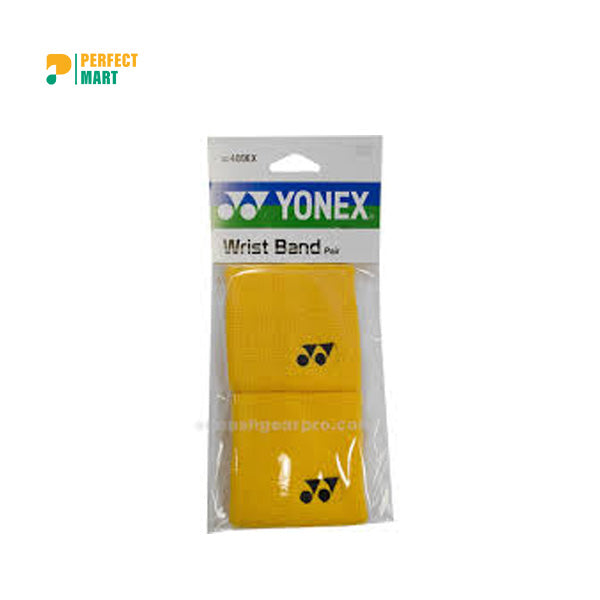 Yonex Wrist Band Wide - AC493EX (1 Pack) [Yellow]