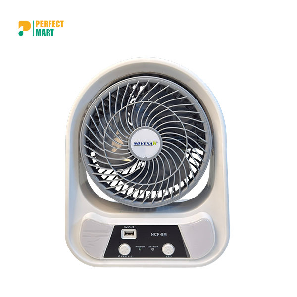 Novena USB Rechargeable Mini Fan 8" NCF-8M
